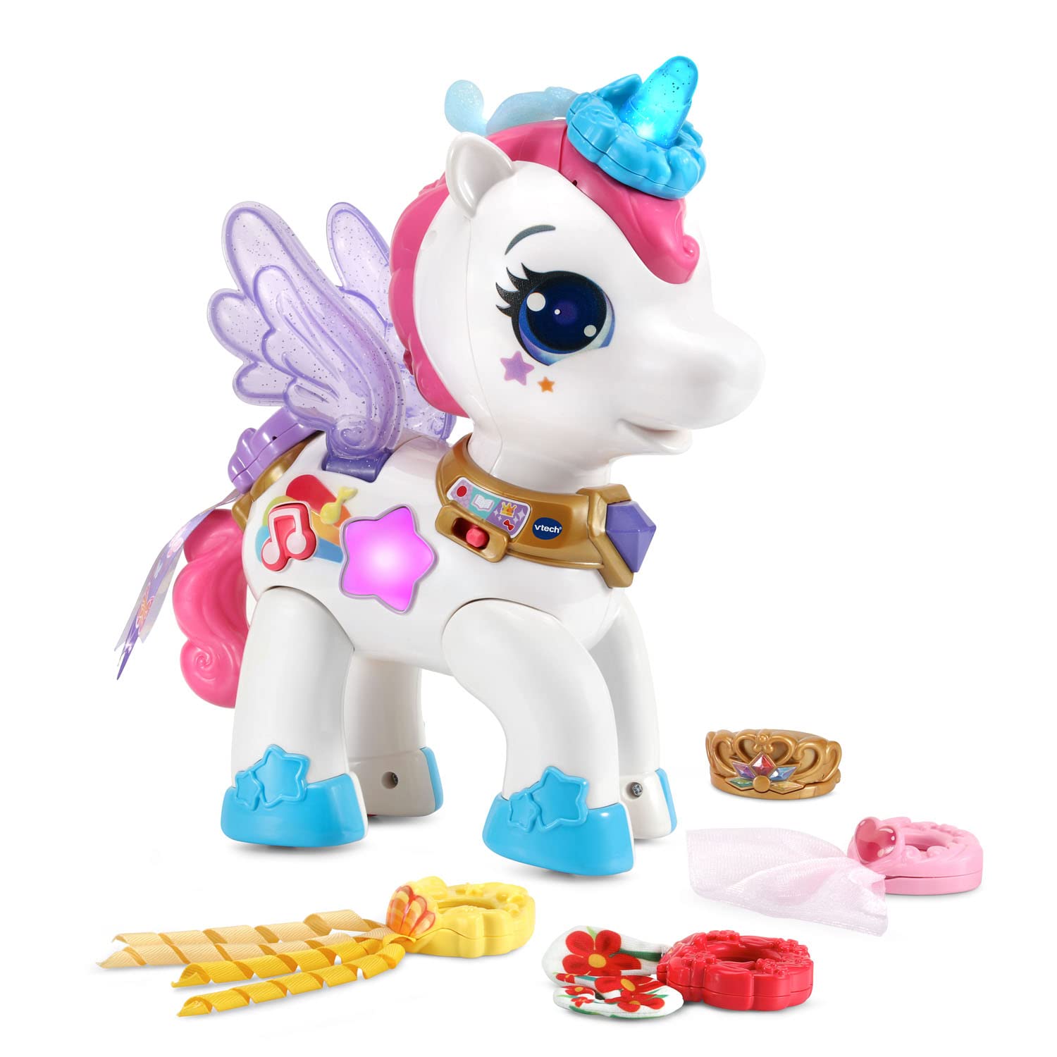 Toy Vtech Style E Glam On Unicorn Com 6 Acessórios De 1,5 A 4 Anos
