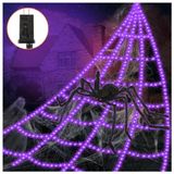 Decorações De Halloween Spider Web Lights Viti 16,4 M 550 Leds