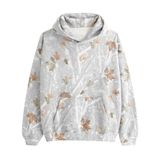 Moletom Feminino Com Capuz Ogfao Camo Maple Leaf, De Lã Leve