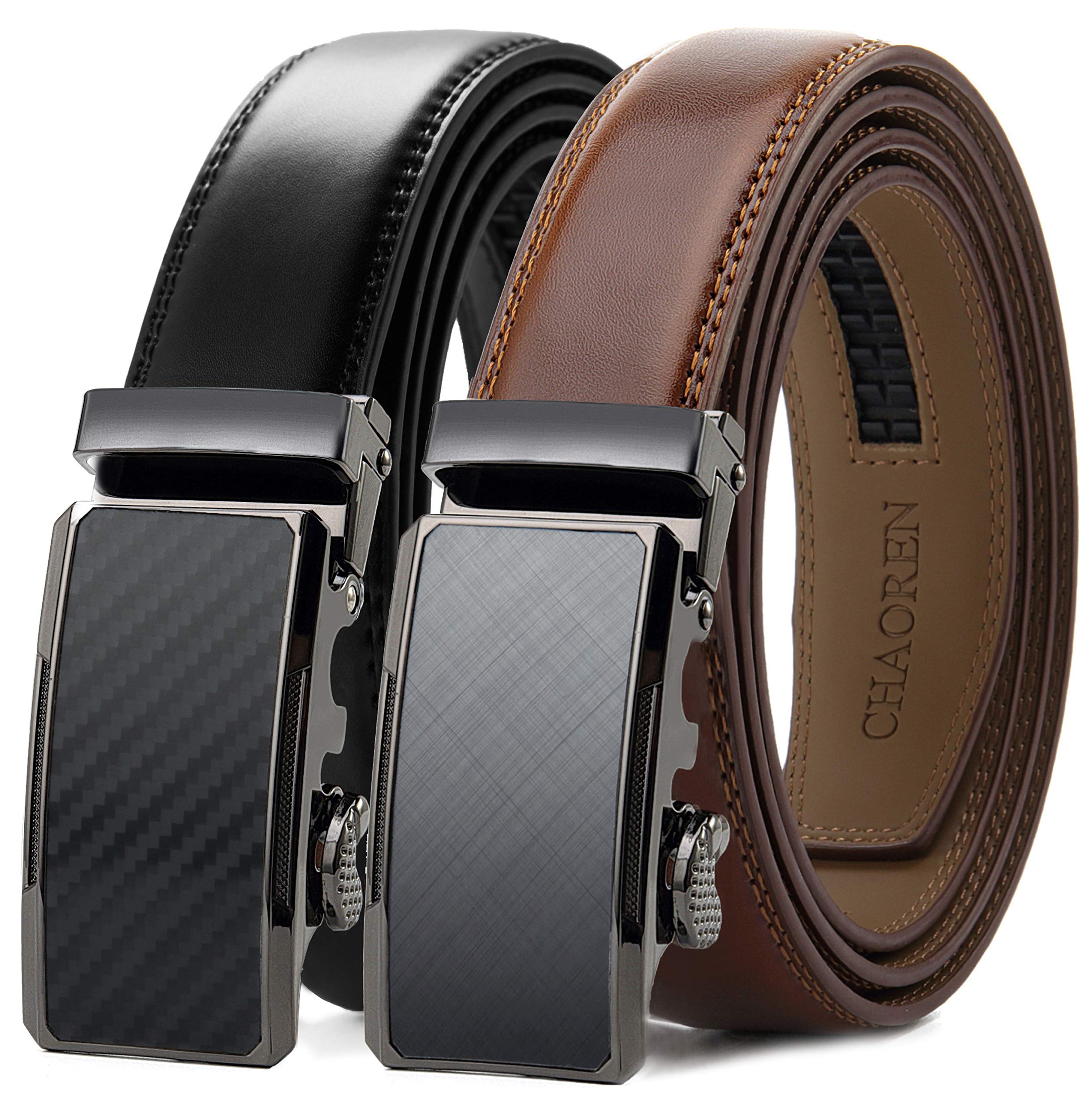 Vestido Masculino De Couro Belt Chaoren, Pacote Com 2, Catraca De 32 Mm De Largura