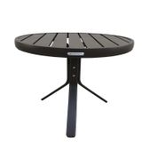 Mesa Redonda Ripada Alumínio 50cm Porto Rico Portinaty Café