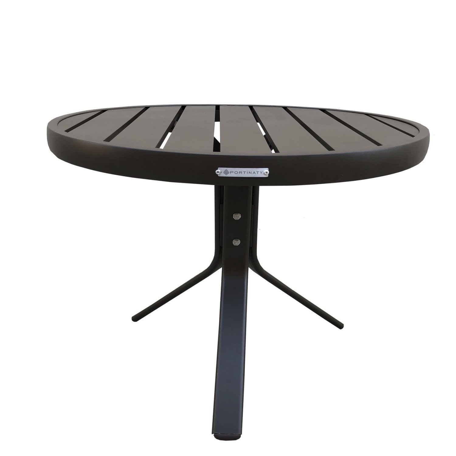 Mesa Redonda Ripada Alumínio 50cm Porto Rico Portinaty Café