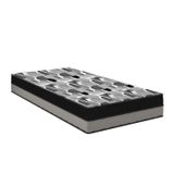 Colchão Iso Dupla Face Solteirão Ortobom 108x198x20cm Cinza/preto