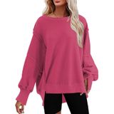 Moletom Feminino Shewin, Casual, Com Gola Redonda, Tamanho Grande, A Rose S