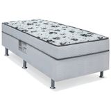 Cama Conjugada Solteiro Spring Ortobom 88x188x43cm Branco/preto