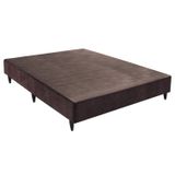 Base Box Sommier Viúva Camurça Ortobom 128x188x23cm Marrom