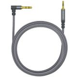 Cabo De Áudio Auxiliar Mcsper 3,5 Mm A 2,5 Mm 6,6 Pés Para Bose Jbl Grey