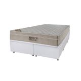 Cama Box Baú Queen Airtech Spring Pocket Ortobom 25x158x198cm Ortobom Bege/branco