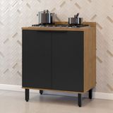 Balcão Para Cozinha 2 Portas Toscana Espresso Móveis Freijo/nero
