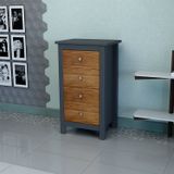 Mesa De Cabeceira 4 Gavetas Amélia Parpinelli Cinza/cera