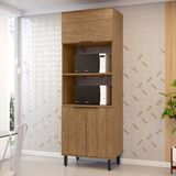 Paneleiro Torre Quente 2 Fornos Toscana Espresso Móveis Freijó
