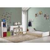 Cama Infantil Montessoriana Reversível Galante Casatema Natura/branco