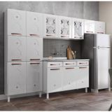 Cozinha Aço Completa 3 Vidros Mirage New Telasul Branco