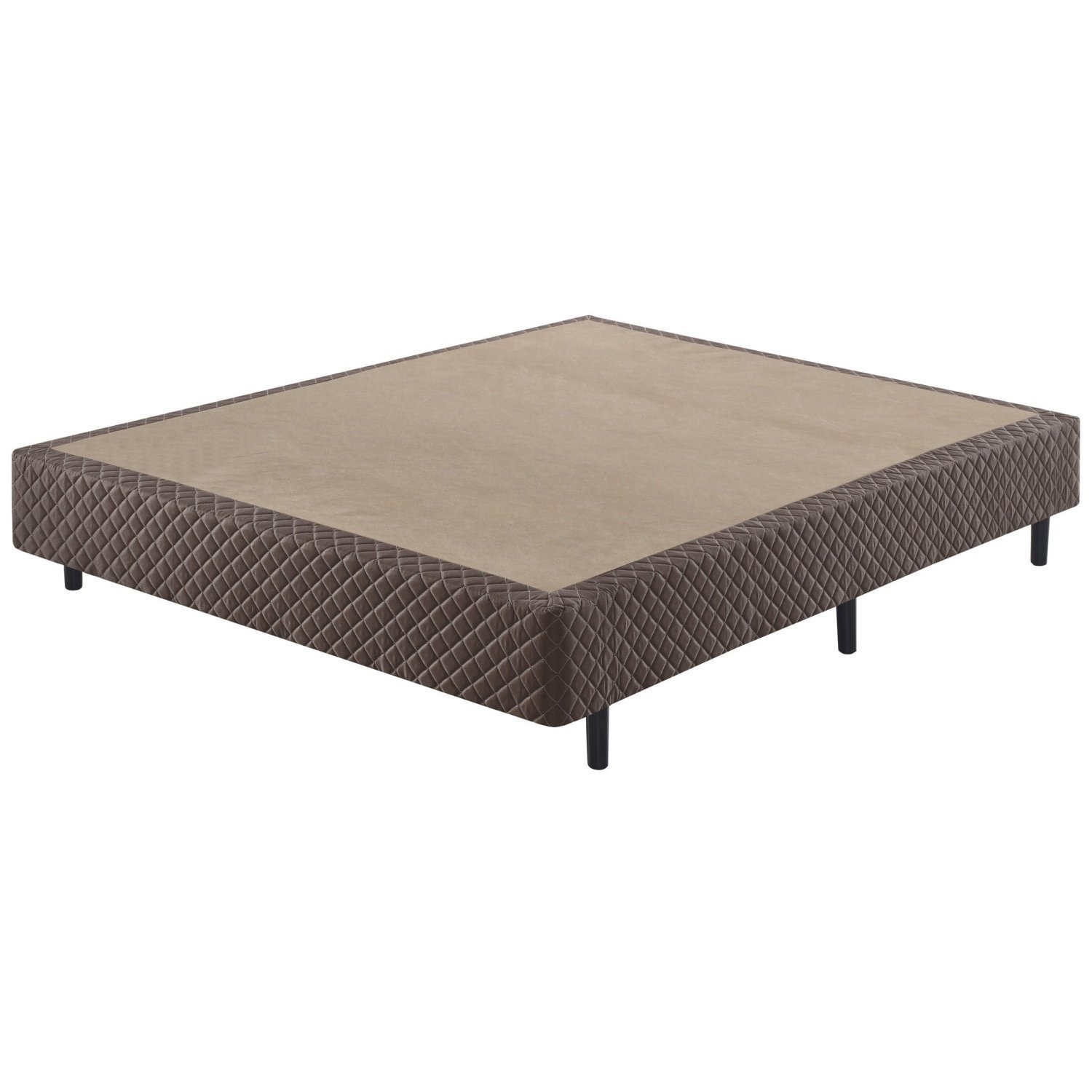 Sommier Casal Eco Bordado 138x188x40cm Casatema Marrom