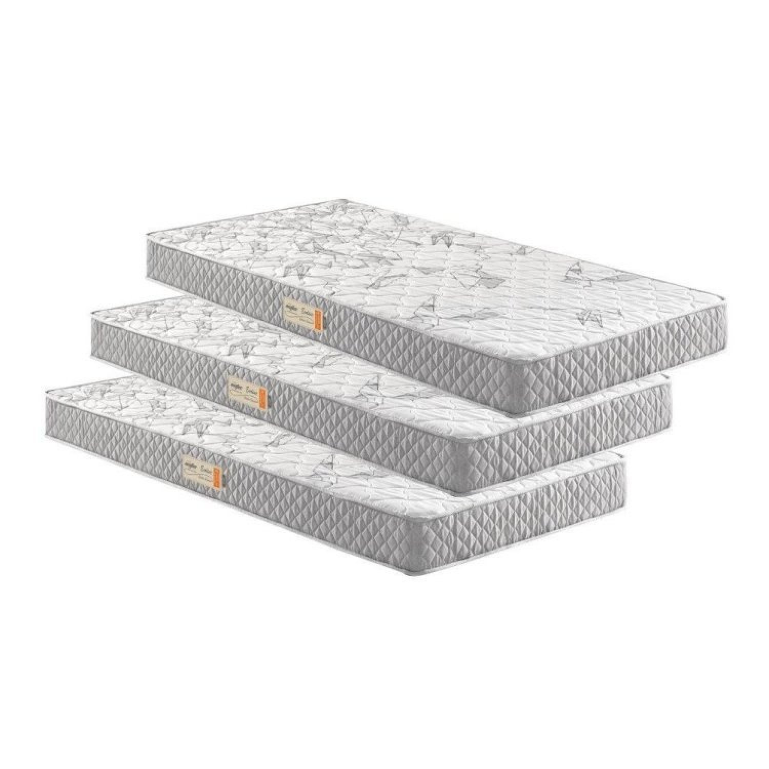 Kit 3 Colchões Solteiro D23 Ecoline 78x188x14 E 88x188x14 Ecoflex