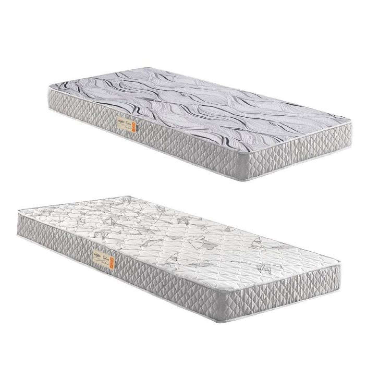 Kit 2 Colchões Solteiro Ecoline D-20 78x188x12 E D-23 88x188x14 Ecoflex