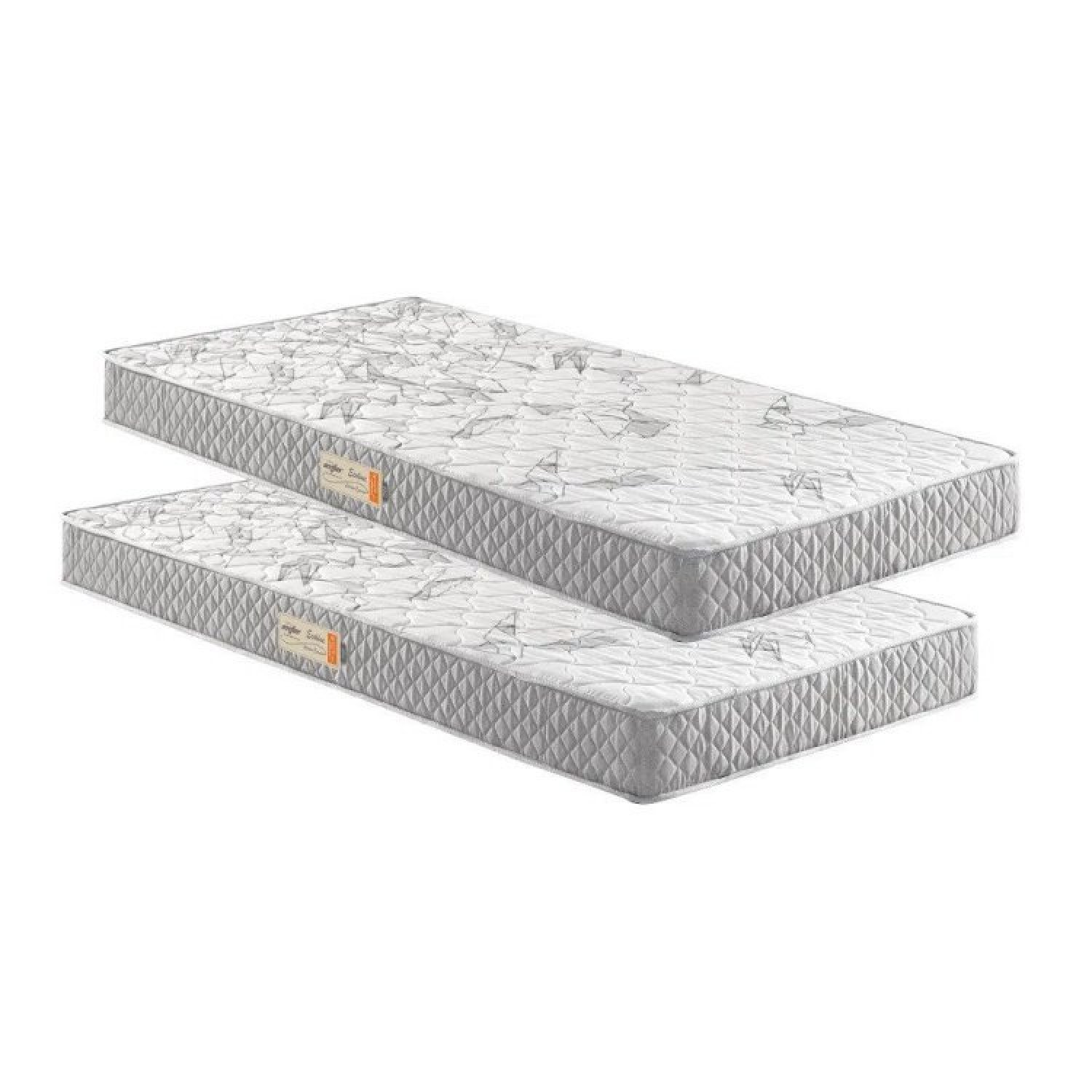 Kit 2 Colchões Solteiro D23 Ecoline 78x188x14 Ecoflex