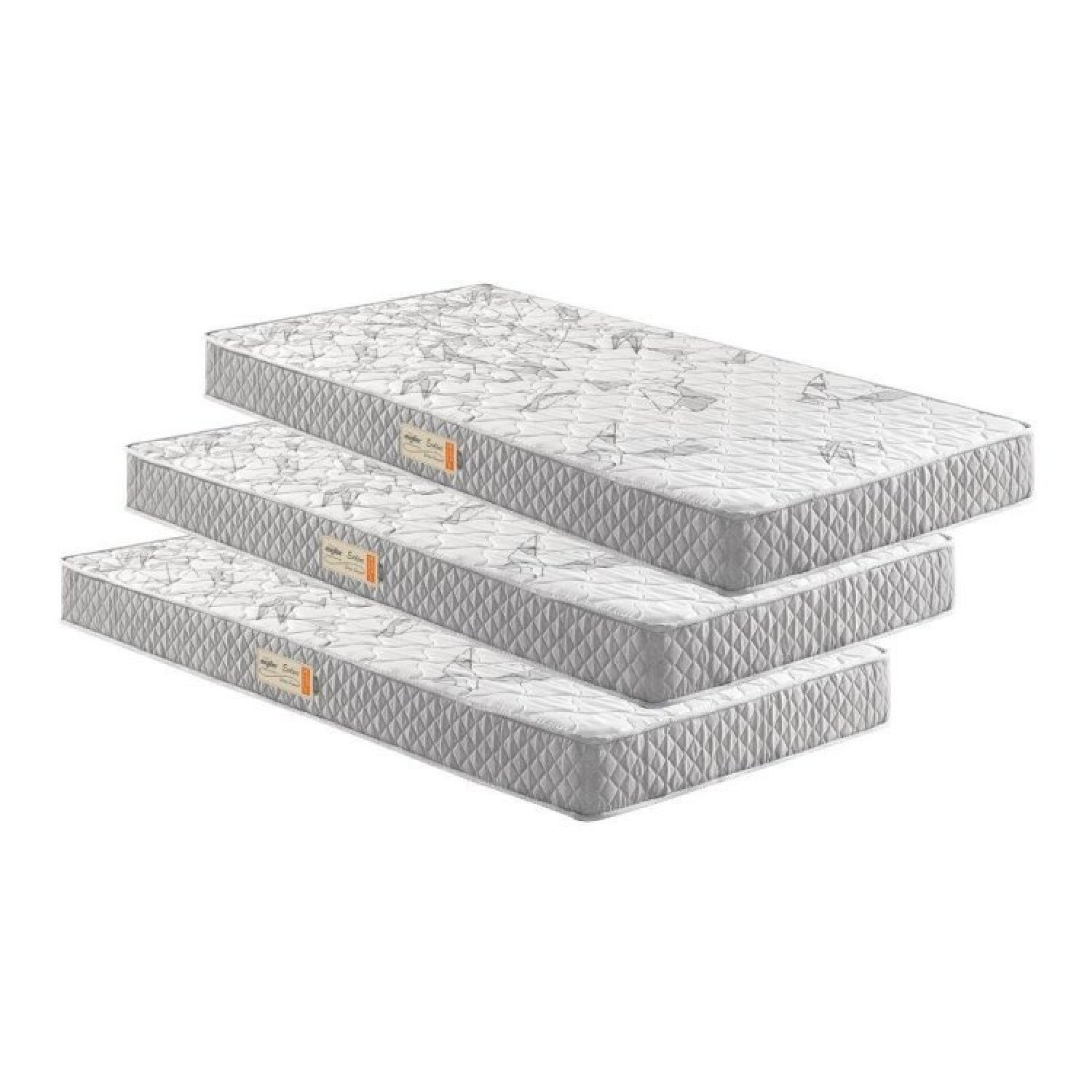 Kit 3 Colchões Solteiro D23 Ecoline 88x188x14 Ecoflex