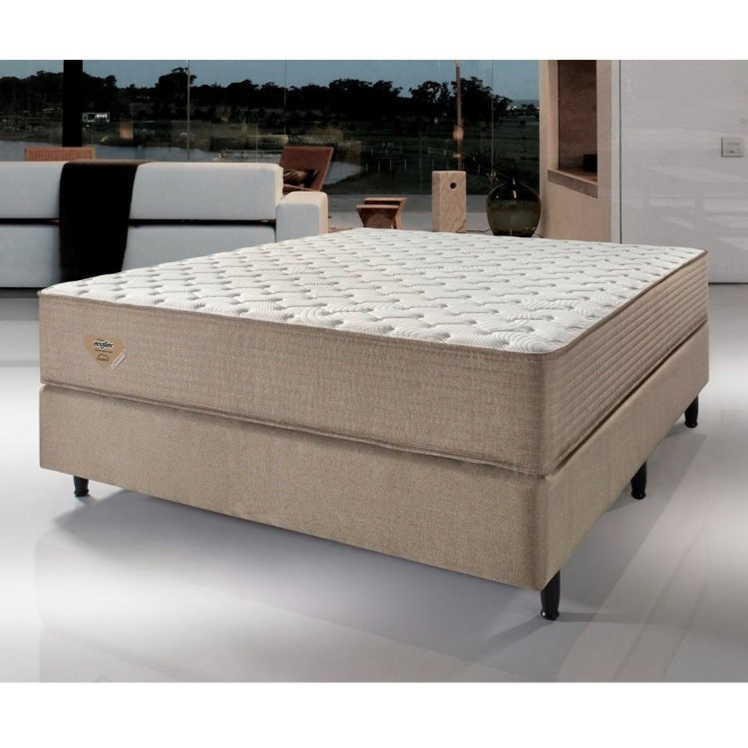 Cama Box Casal Relax Duo Comfort Molas Ensacadas Wide 70x138x188cm Ecoflex