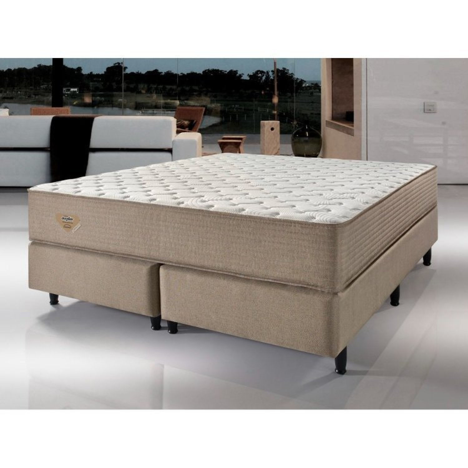 Cama Box Queen Relax Duo Comfort Molas Ensacadas Wide 70x158x198cm Ecoflex