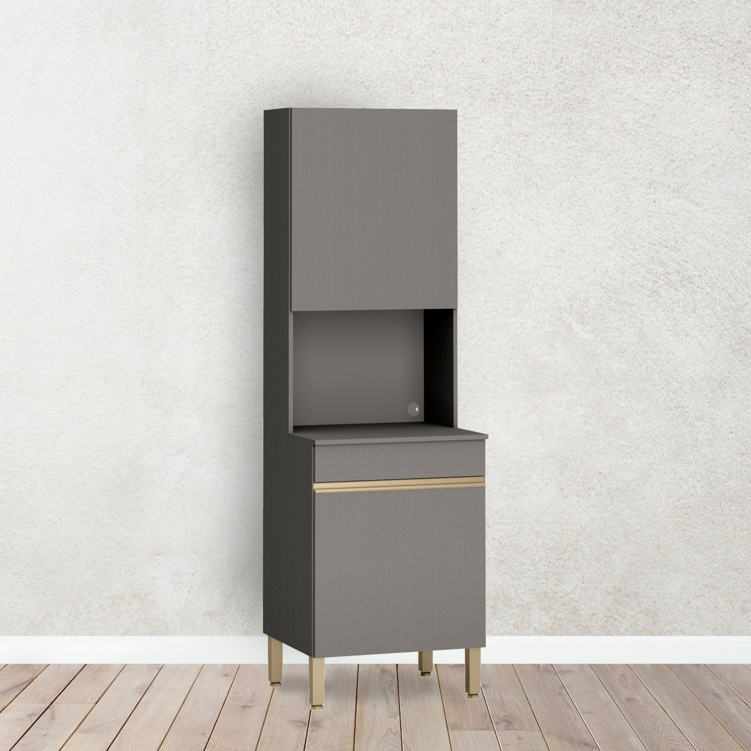 Paneleiro 2 Portas 193x60cm Line Gris