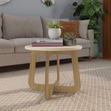 Mesa De Centro Jasmin Off White/carvalho