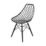 Cadeira Para Sala De Jantar Kayla Pp Dsw Inj Preto