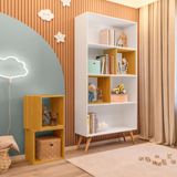 Estante Infantil Com 4 Nichos Magic Yescasa Branco/amadeirado Montana