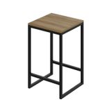 Banqueta Média 38x36x60cm Active Yescasa Lâmina Mel/preto