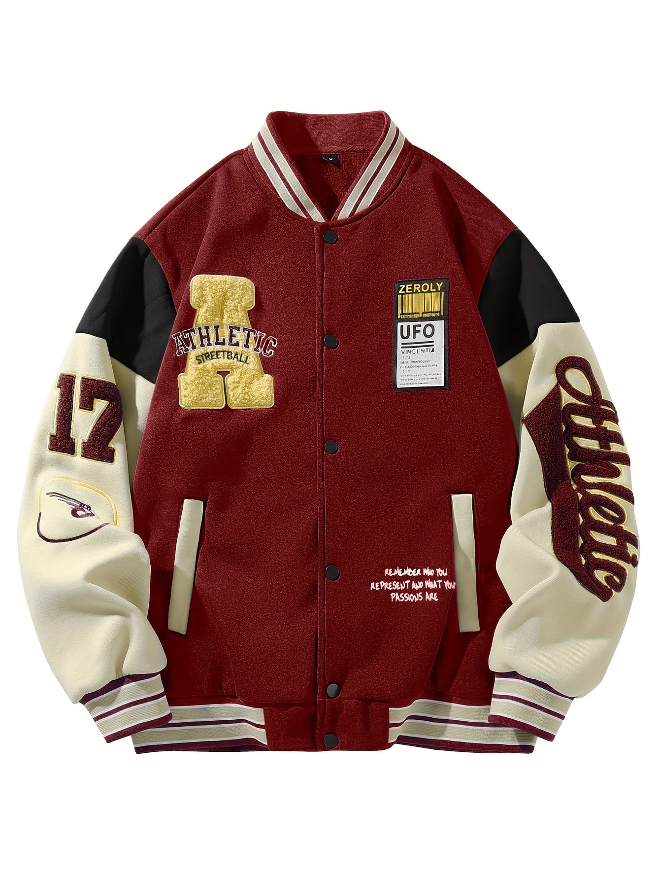 Jaqueta Varsity Masculina Com Bordado Lavvel Vermelho Gg