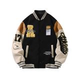 Jaqueta Varsity Masculina Com Bordado Lavvel Preto M
