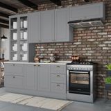 Cozinha Compacta 5 Peças Emily Espresso Móveis