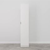Guarda Roupa 1 Porta 4 Gavetas 1 Cabideiro Hera Cabecasa Madeiramadeira Branco Geada/preto