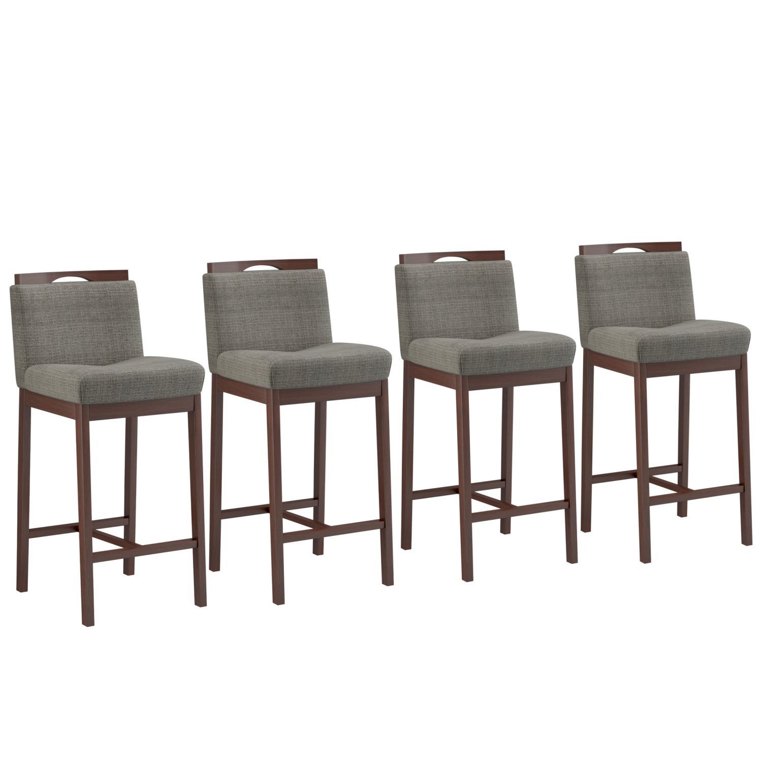 Conjunto 4 Banquetas Madeira Maciça Dani