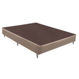 Base Box Solteiro Sommier Linho Viúva 128x188x30 Ortobom Bege