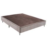 Base Box Sommier Camurça Viúva 128x188x30cm Ortobom Creme