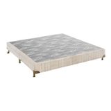 Base Box Casal Charlotte King Coil 19x138x188cm Bege