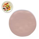 Prato Sobremesa De Bambu 19,5 Cm Decorativo Mesa Posta