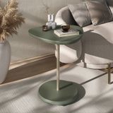 Mesa De Apoio Haste Metálica Dourada Brilhante Chic Menta