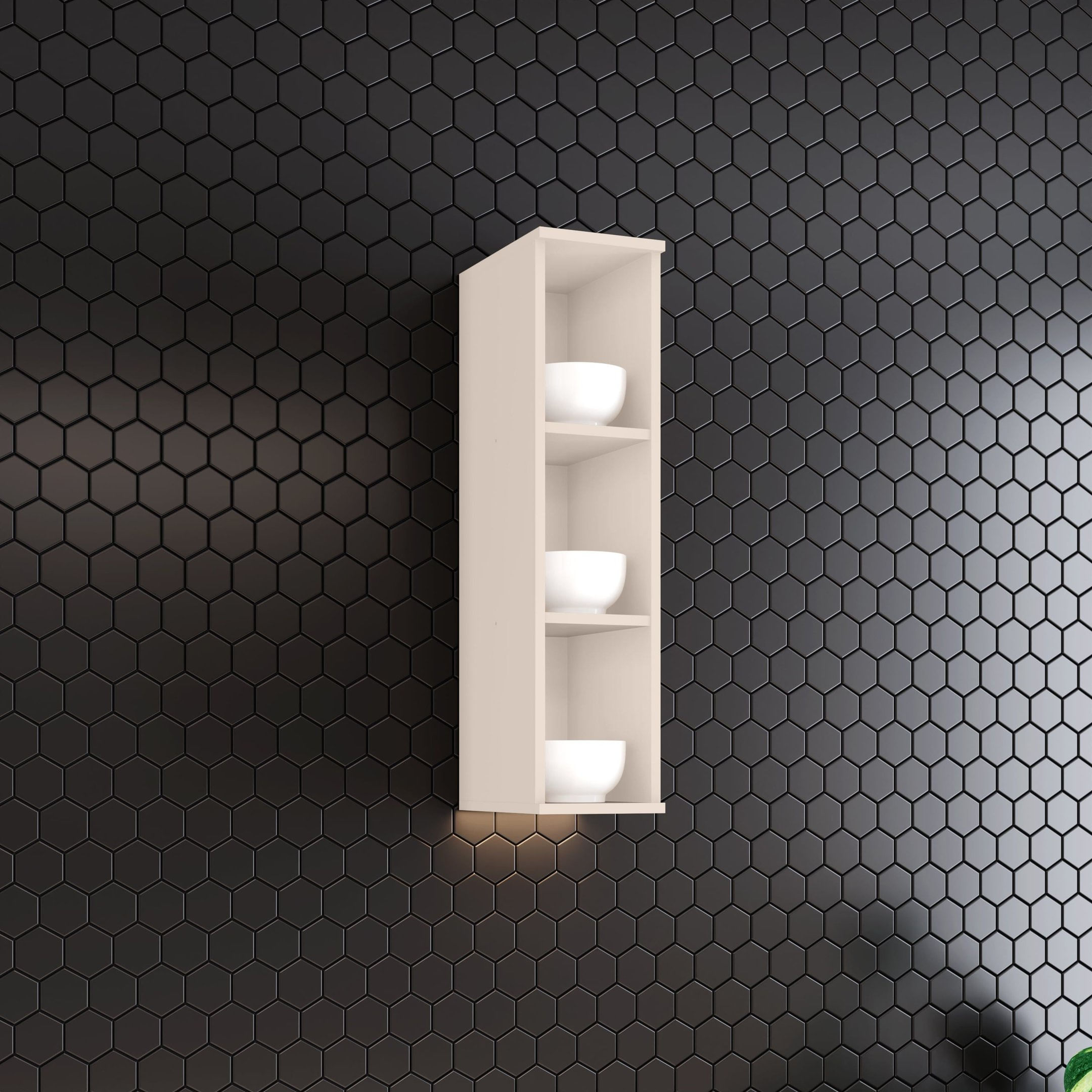 Aéreo Nicho 20cmx83cm 100% Mdf Aurora Off White