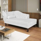 Diva Recamier Dora 185cm Lado Direito Suede Branco