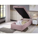 Base Box Baú Solteiro Ibiza 35cm 1,88m 0,88m Turkey Rose