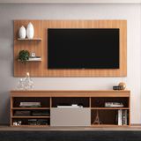 Rack Com Painel Para Tv Até 55 Polegadas 1 Porta Dakota Yescasa Freijó/off White