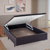 Base Box Baú Casal 138x188x35cm Merida Marrom