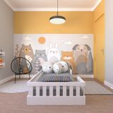 Cama Infantil Montessoriana Solteiro Com Colchão Cori Yescasa Branco