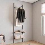 Arara Cremalheira 60x220x35cm Cinza