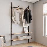 Arara Cremalheira 60x220x35cm Cinza