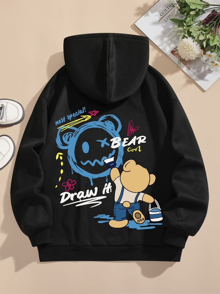 Moletom Feminino De Bear Conforto E Estilo Elashopp P Preto