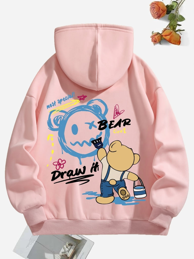 Moletom Feminino De Bear Conforto E Estilo Elashopp P Rosa