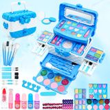 Kit De Maquiagem Mrabbitoo Frozen 57 Unidades Para Meninas De 4 Anos Ou Mais Com Bolsa